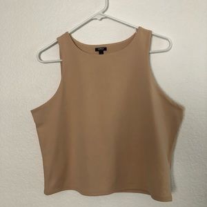 Express body contour nude tank top